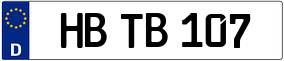 Trailer License Plate